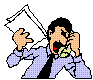 Angry man on phone