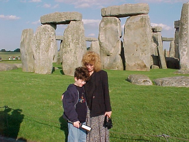 At Stonehege with my mom