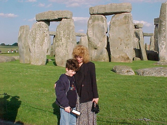 At Stonehege with my mom
